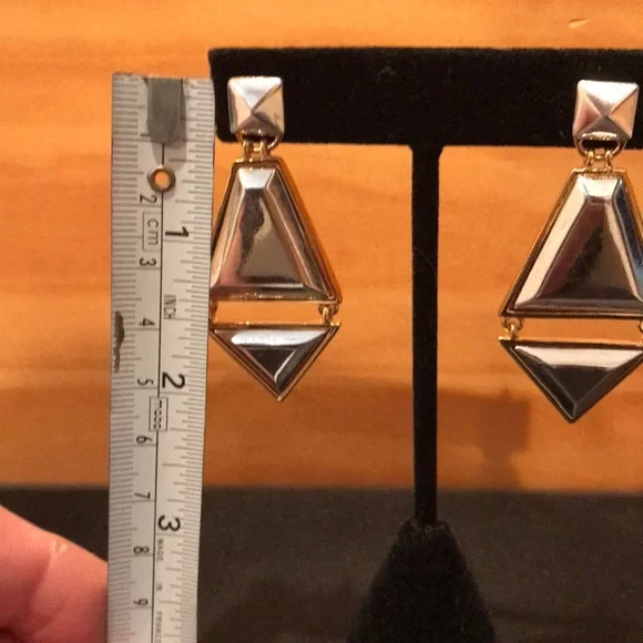 Vince Camuto Two Tone Earrings - Picture 6 of 7